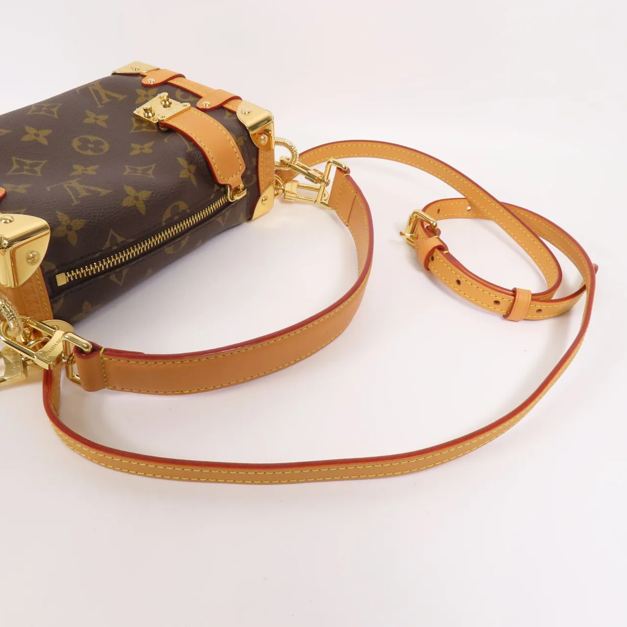 LOUIS VUITTON Side Trunk M46815 兩用包 塗層帆布 棕色 / Brown 塗層帆布 中古品A - 縮圖 5