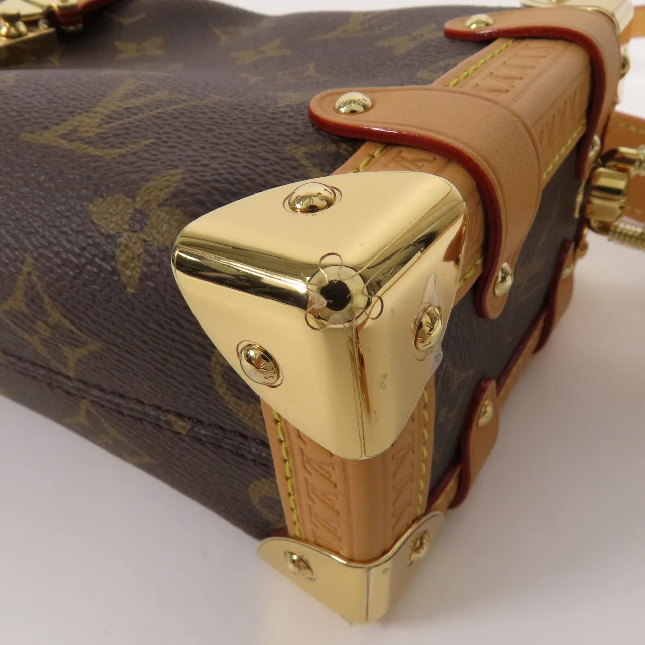 LOUIS VUITTON Side Trunk M46815 兩用包 塗層帆布 棕色 / Brown 塗層帆布 中古品A - 縮圖 7