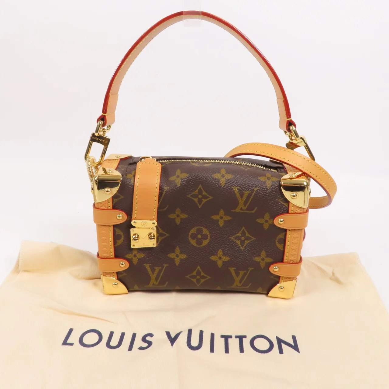 LOUIS VUITTON Side Trunk M46815 兩用包 塗層帆布 棕色 / Brown 塗層帆布 中古品A - 縮圖 12