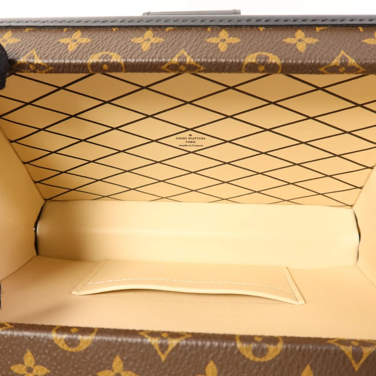 LOUIS VUITTON Petite Malle M44199 肩背包 塗層帆布 棕色 / Brown/Black 塗層帆布 中古品A - 縮圖 6