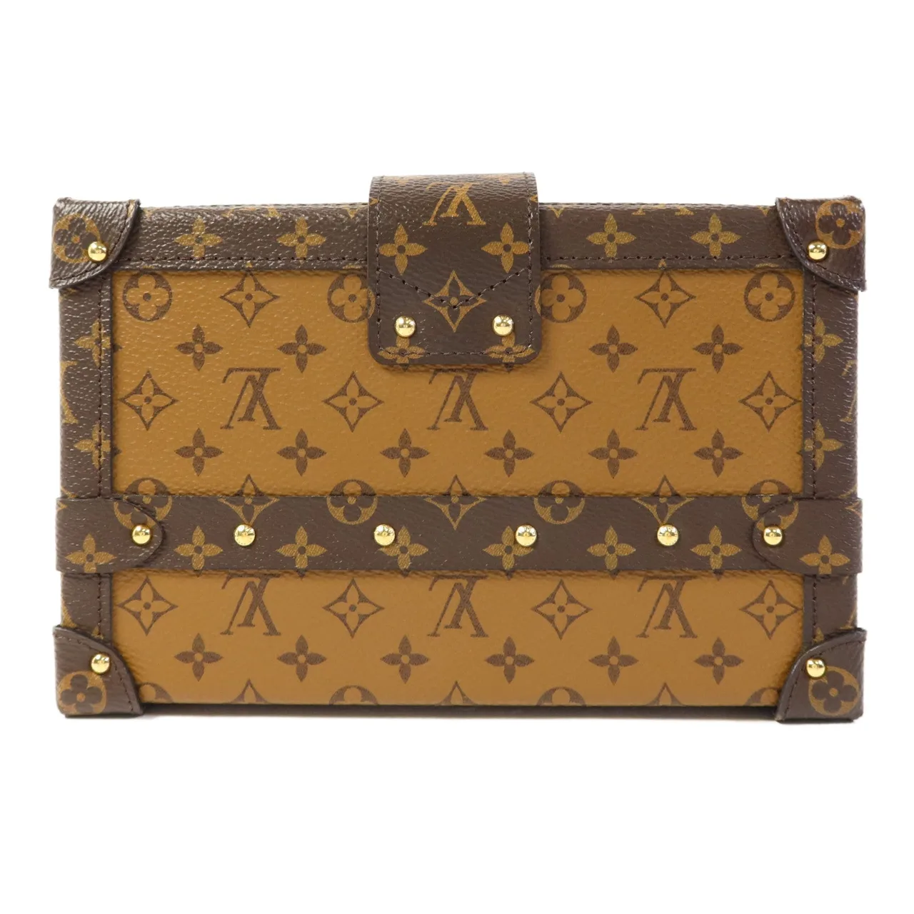 LOUIS VUITTON Petite Malle M45960 肩背包 塗層帆布 棕色 / Brown/Marron 塗層帆布 中古品B - 縮圖 2