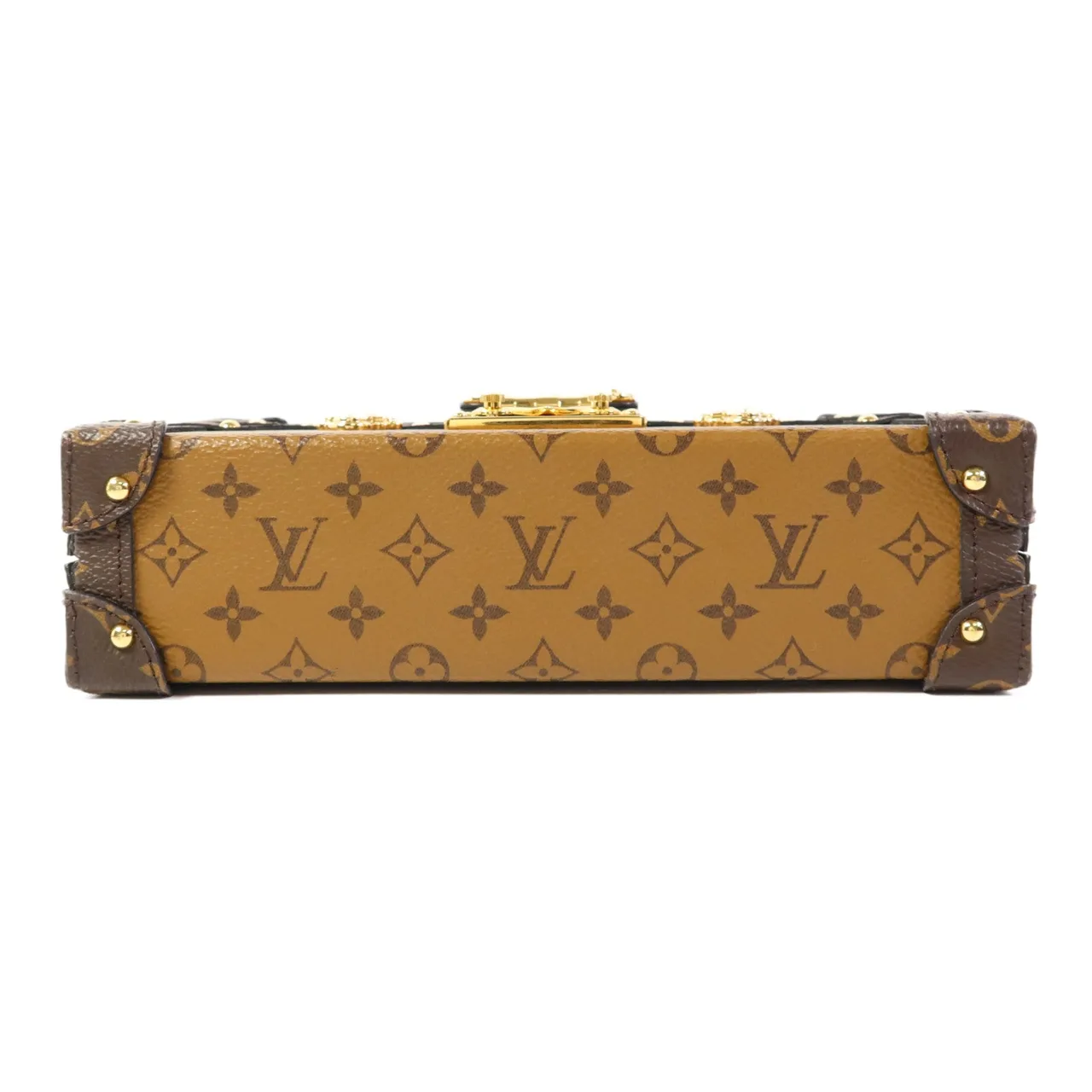 LOUIS VUITTON Petite Malle M45960 肩背包 塗層帆布 棕色 / Brown/Marron 塗層帆布 中古品B - 縮圖 4