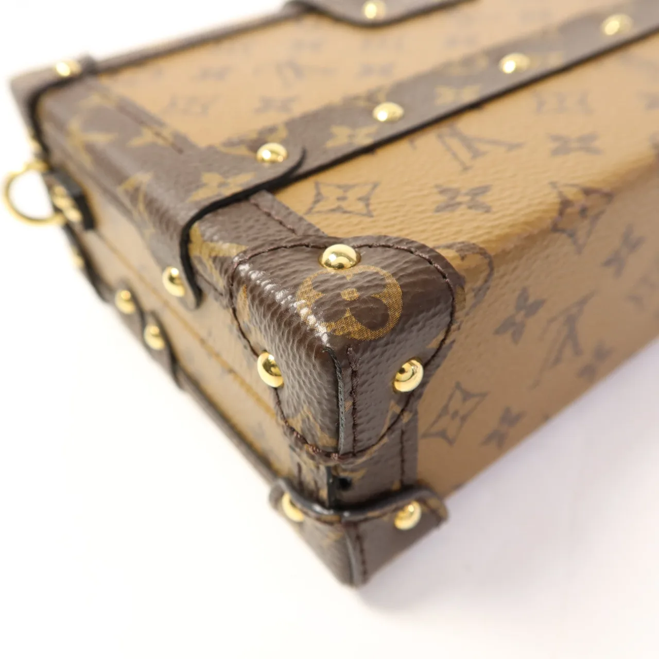 LOUIS VUITTON Petite Malle M45960 肩背包 塗層帆布 棕色 / Brown/Marron 塗層帆布 中古品B - 縮圖 15