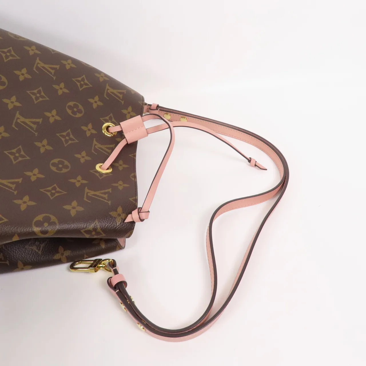 LOUIS VUITTON NeoNoe M44022 肩背包 塗層帆布 棕色 / 粉色 / Brown/Pink 塗層帆布 中古品B - 縮圖 5