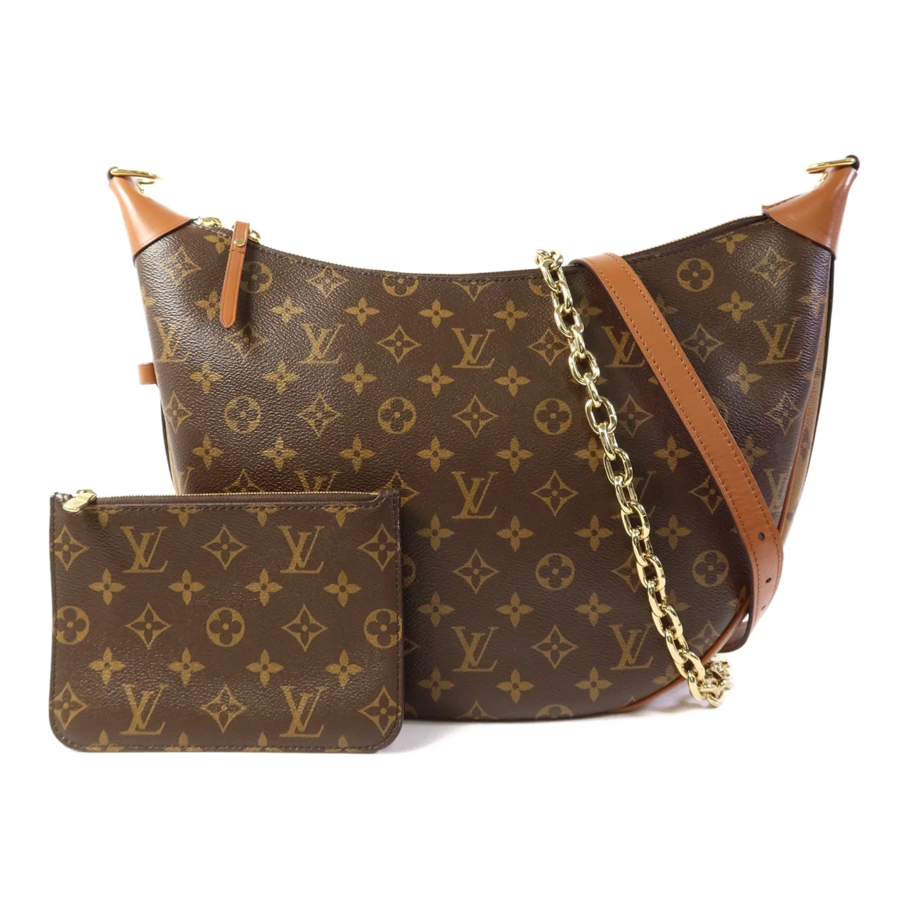 LOUIS VUITTON Loop M46311 兩用包 塗層帆布 棕色 / Brown/Marron 塗層帆布 中古品A - 縮圖 17