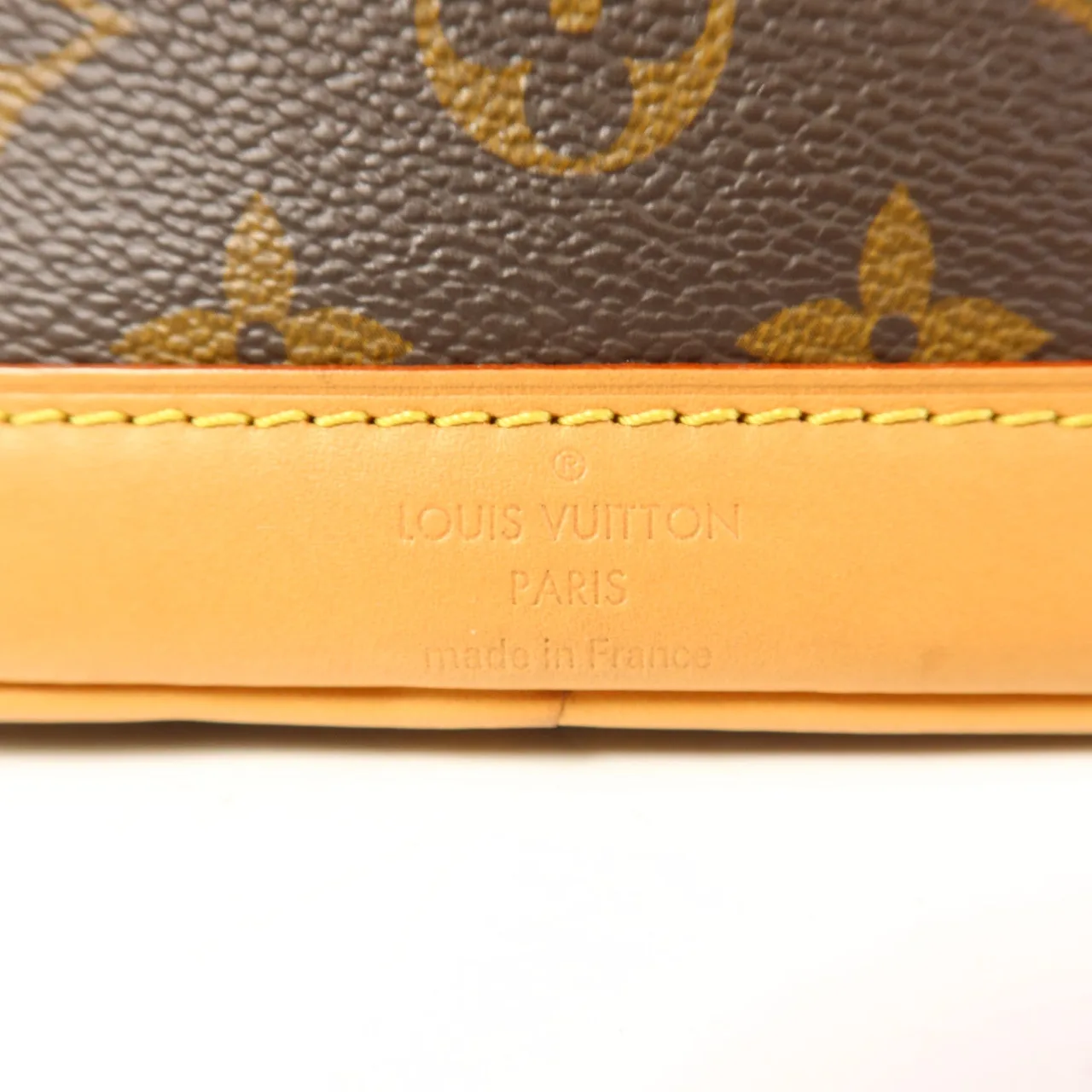 LOUIS VUITTON Nano Noe M81266 兩用包 塗層帆布 棕色 / Brown 塗層帆布 中古品A - 縮圖 7