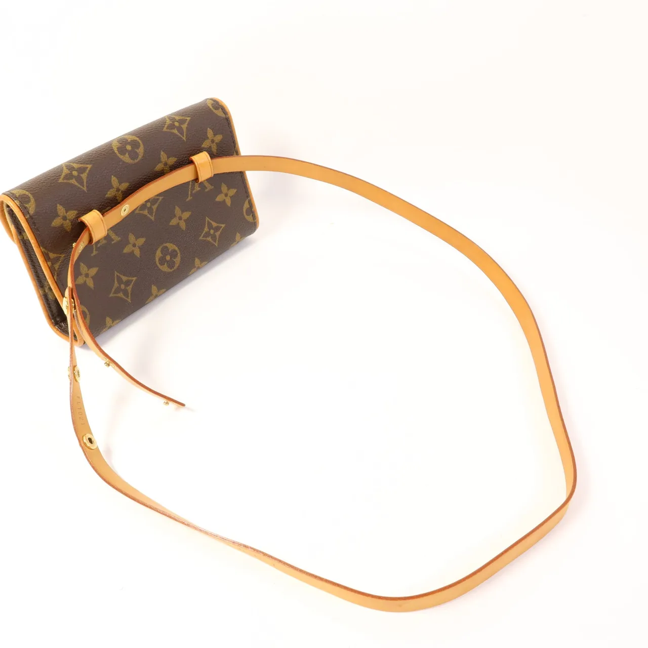 LOUIS VUITTON Pochette Florentine M51855 腰包 塗層帆布 棕色 / Brown 塗層帆布 中古品A - 縮圖 5