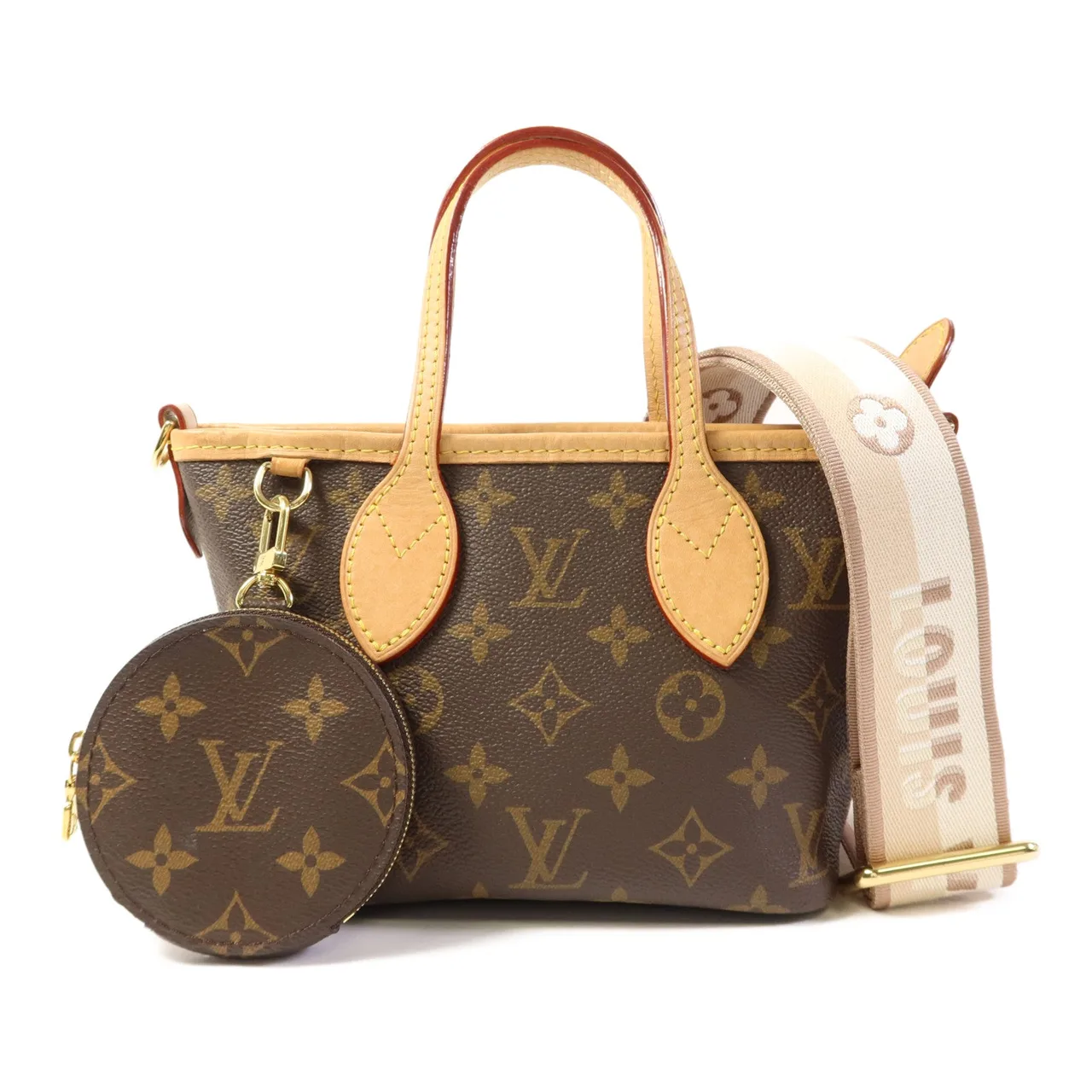 LOUIS VUITTON Neverfull M46705 2-Way Bag Coated Canvas 棕色 / Brown