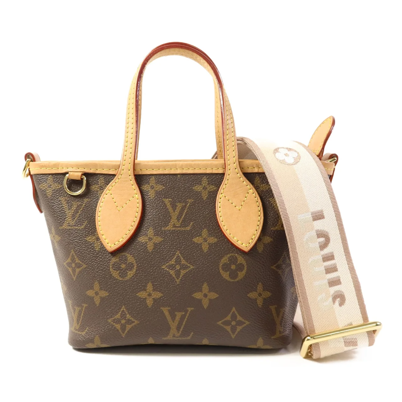 LOUIS VUITTON Neverfull M46705 兩用包 塗層帆布 棕色 / Brown 塗層帆布 中古品B - 縮圖 2