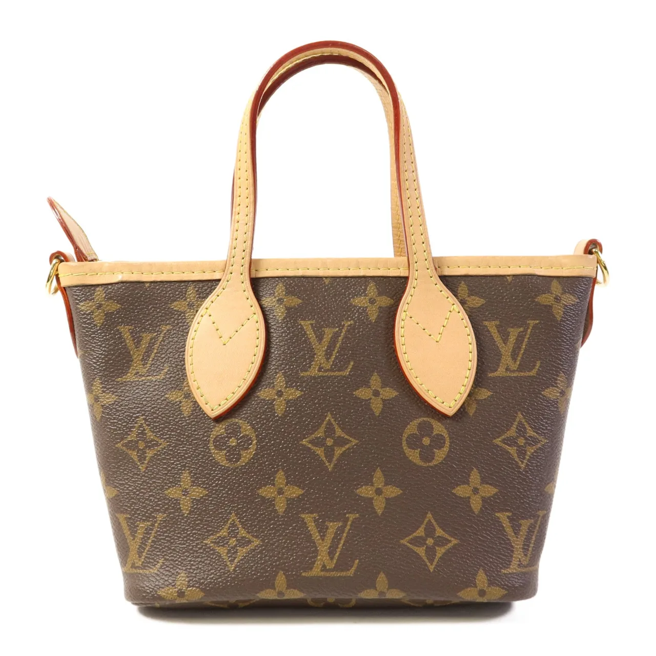LOUIS VUITTON Neverfull M46705 兩用包 塗層帆布 棕色 / Brown 塗層帆布 中古品B - 縮圖 4