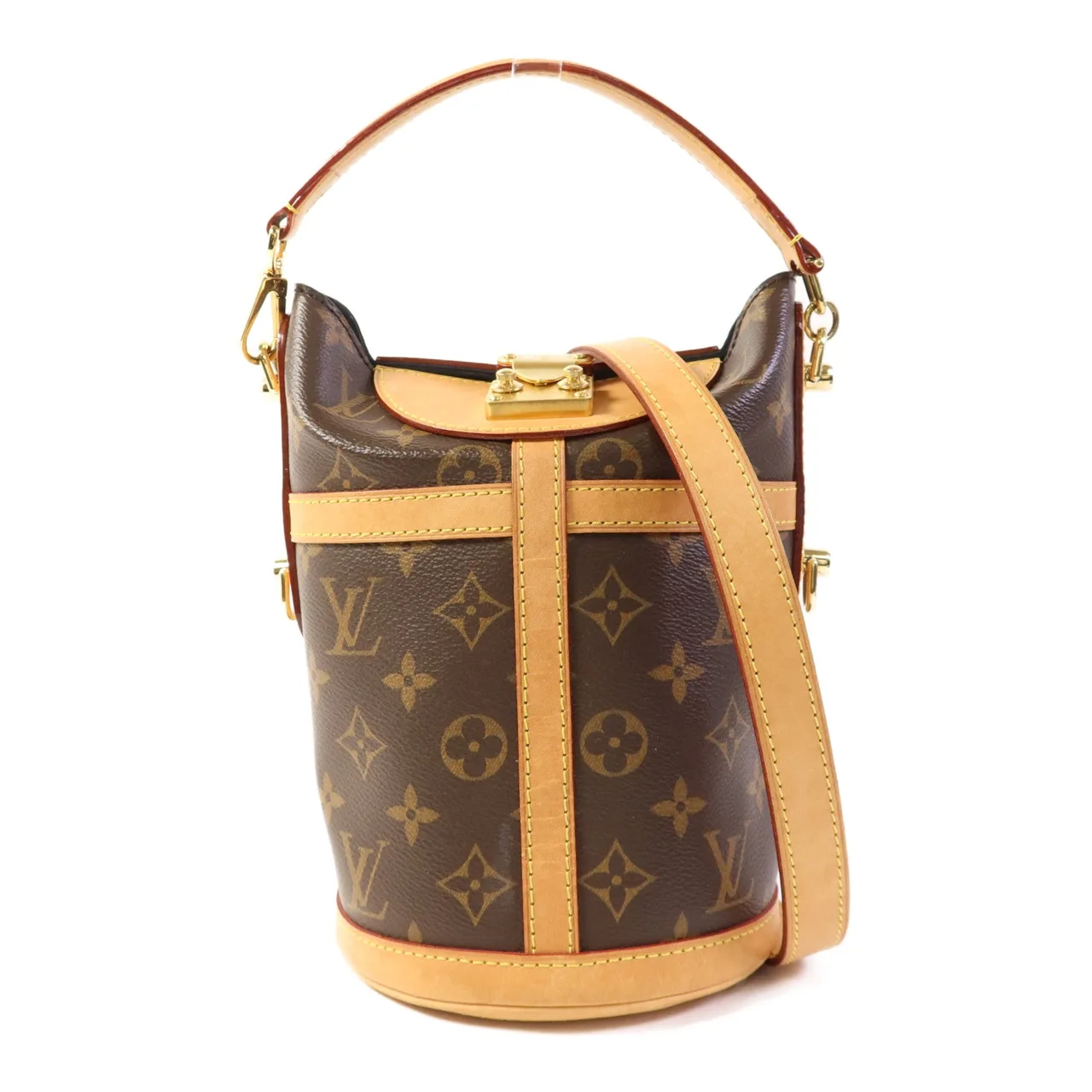 LOUIS VUITTON Duffle M43587 2-Way Bag Coated Canvas 棕色
