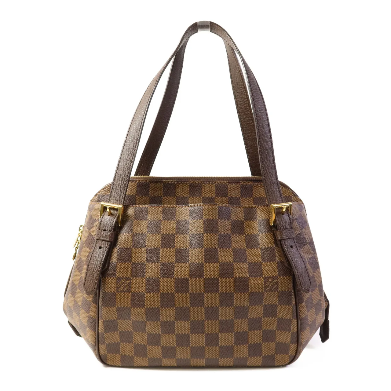LOUIS VUITTON Belem N51174 Shoulder Bag Coated Canvas 棕色 / Brown
