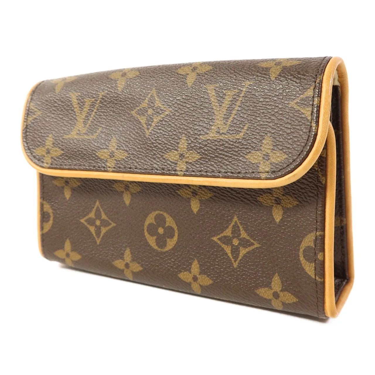 LOUIS VUITTON Pochette Twin M51854 肩背包 塗層帆布 棕色 / Brown 塗層帆布 中古品A - 縮圖 3