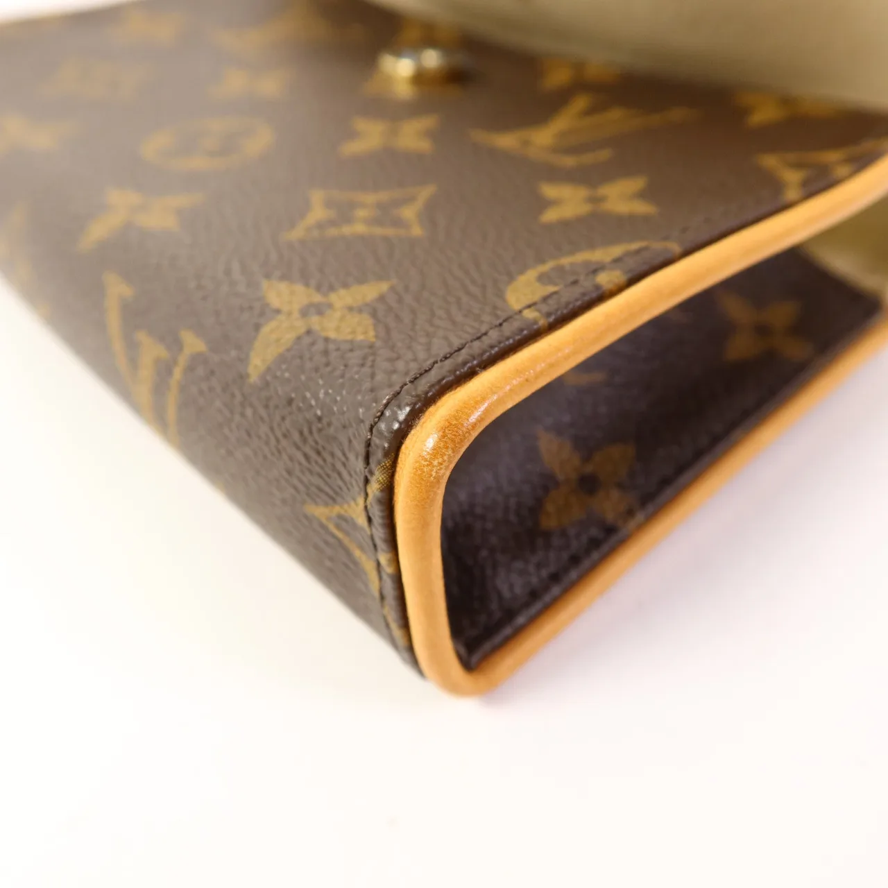 LOUIS VUITTON Pochette Twin M51854 肩背包 塗層帆布 棕色 / Brown 塗層帆布 中古品A - 縮圖 13