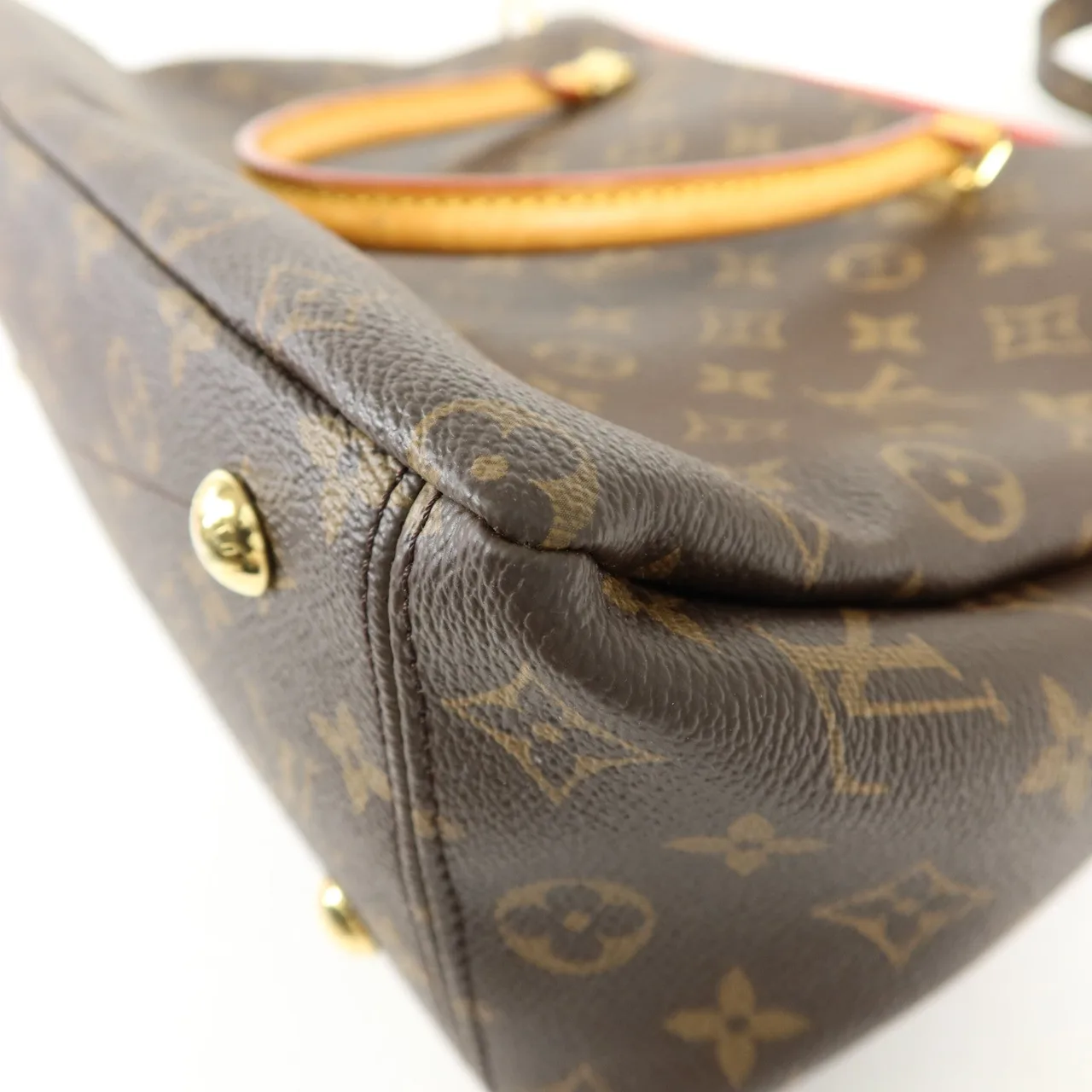 LOUIS VUITTON Pallas M41175 兩用包 塗層帆布 棕色 / Brown 塗層帆布 中古品B - 縮圖 12