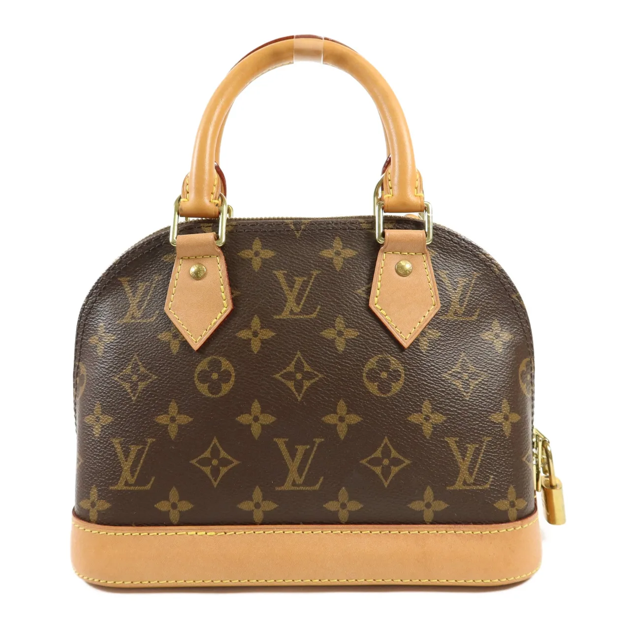 LOUIS VUITTON Alma M53152 兩用包 塗層帆布 棕色 / Brown 塗層帆布 中古品A - 縮圖 2