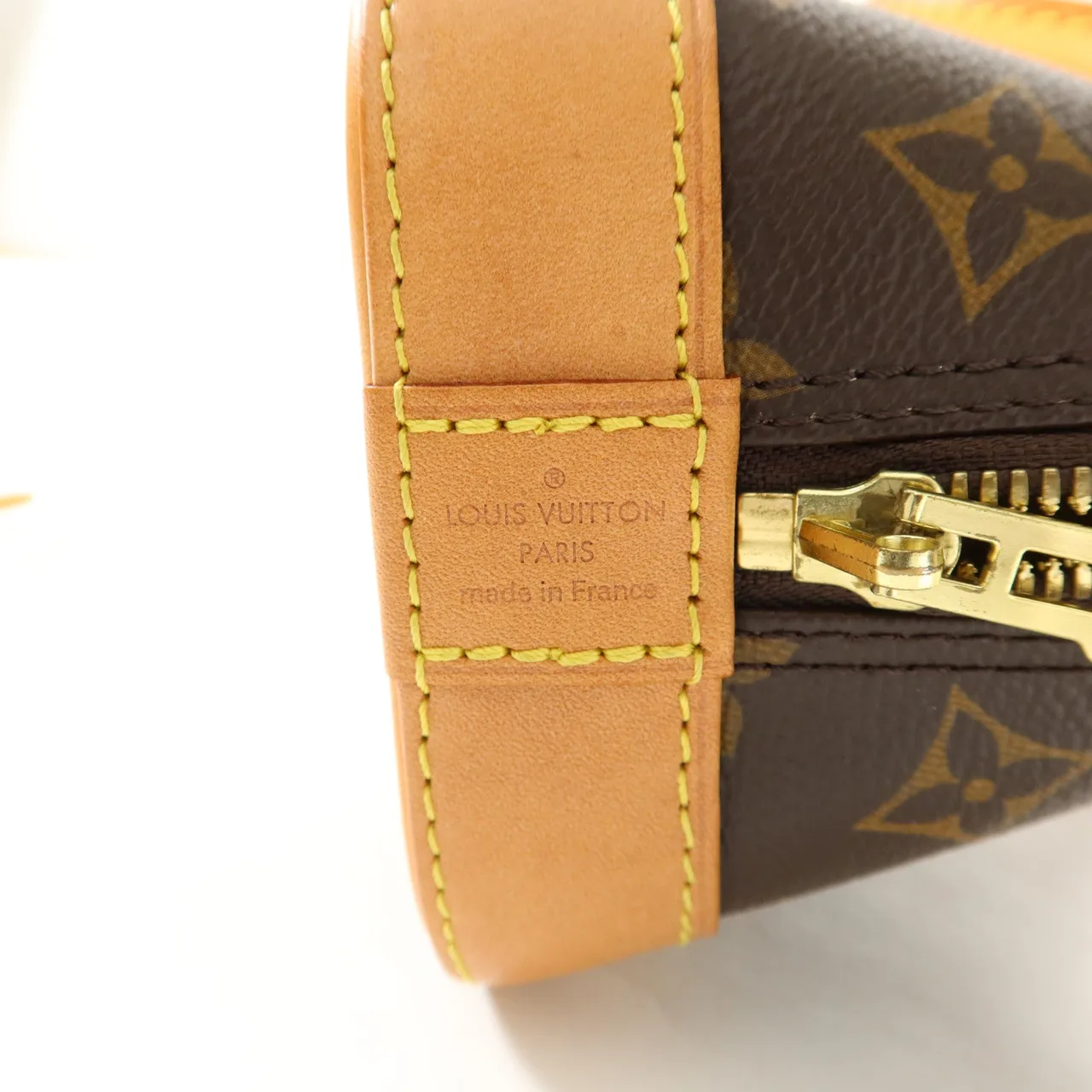 LOUIS VUITTON Alma M53152 兩用包 塗層帆布 棕色 / Brown 塗層帆布 中古品A - 縮圖 7