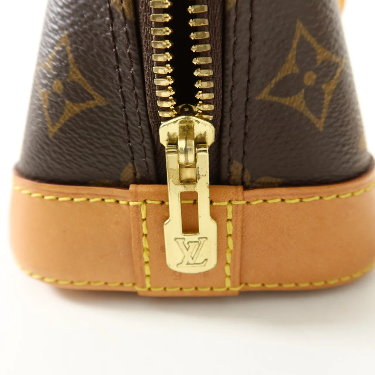 LOUIS VUITTON Alma M53152 兩用包 塗層帆布 棕色 / Brown 塗層帆布 中古品A - 縮圖 8