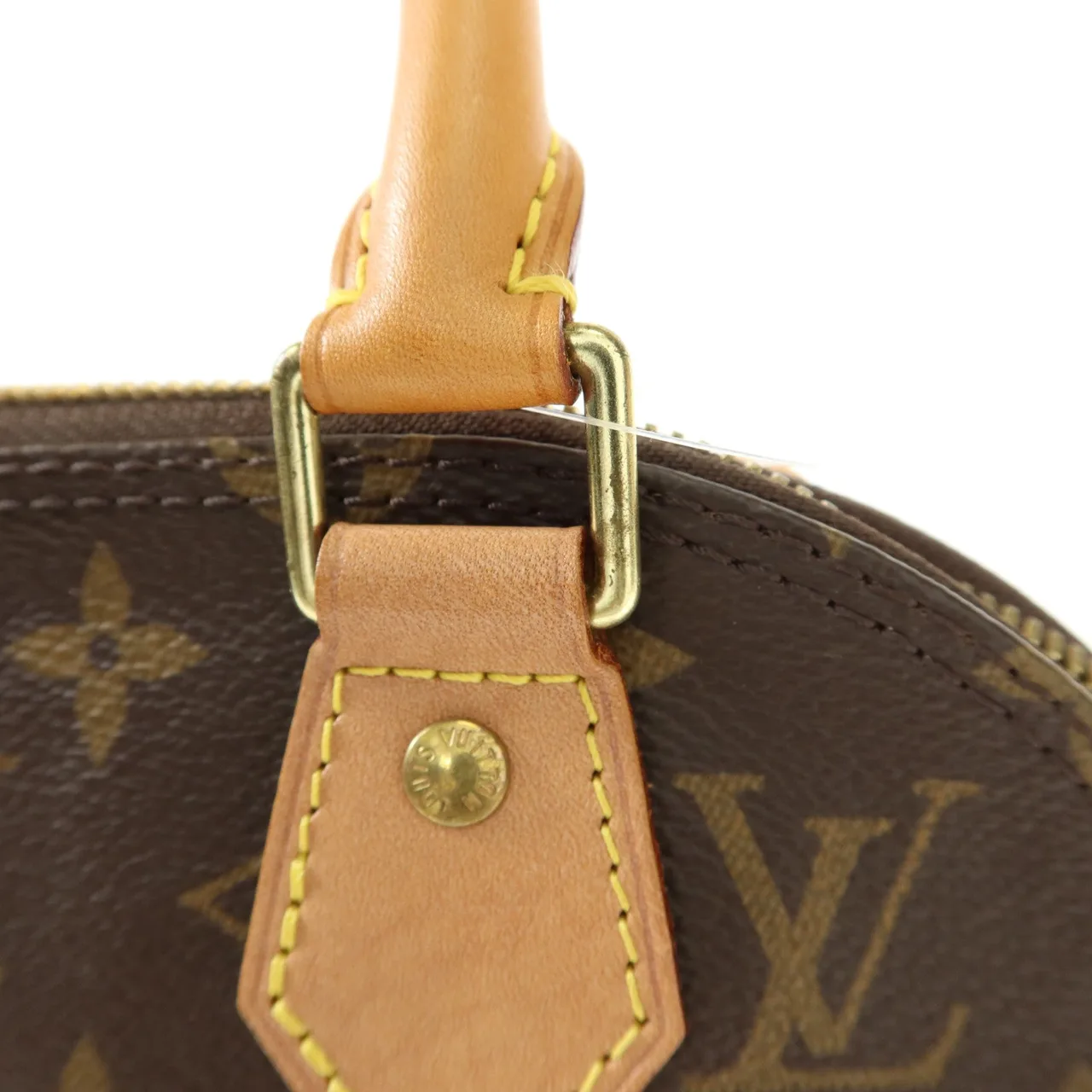 LOUIS VUITTON Alma M53152 兩用包 塗層帆布 棕色 / Brown 塗層帆布 中古品A - 縮圖 10