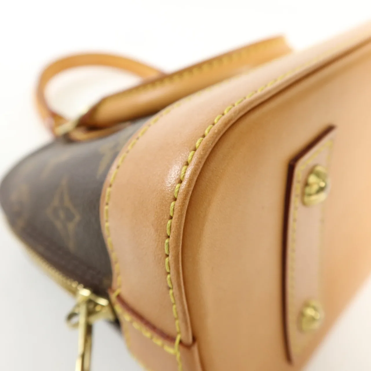 LOUIS VUITTON Alma M53152 兩用包 塗層帆布 棕色 / Brown 塗層帆布 中古品A - 縮圖 15