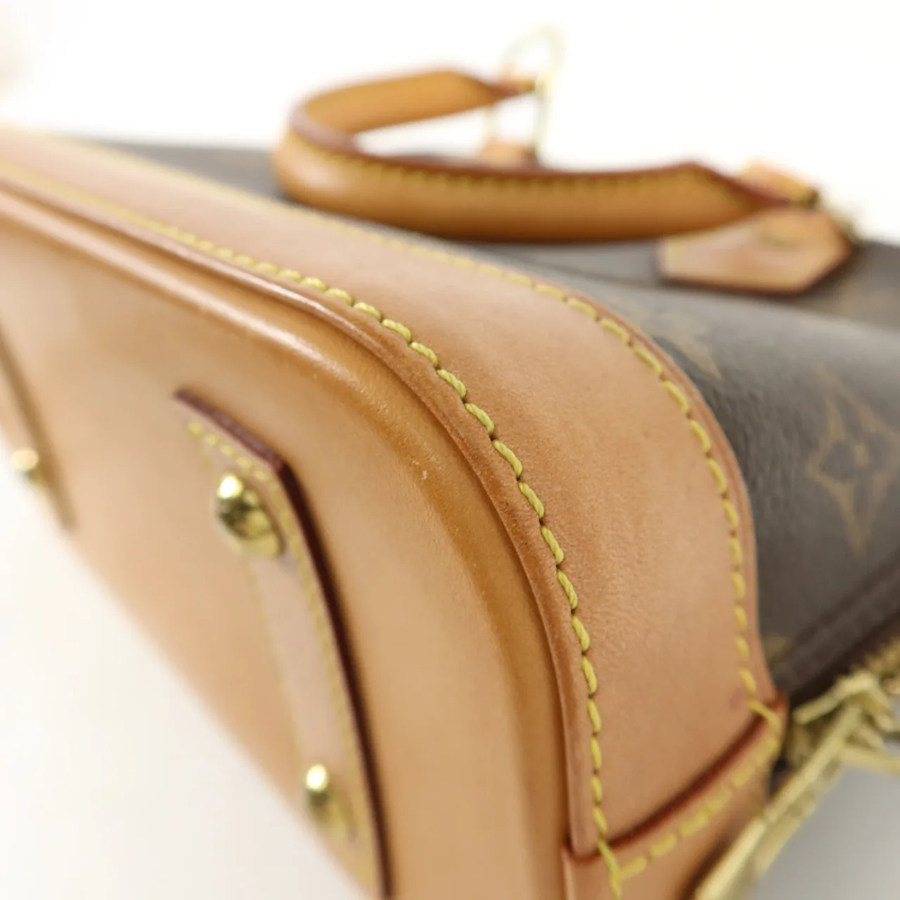 LOUIS VUITTON Alma M53152 兩用包 塗層帆布 棕色 / Brown 塗層帆布 中古品A - 縮圖 16