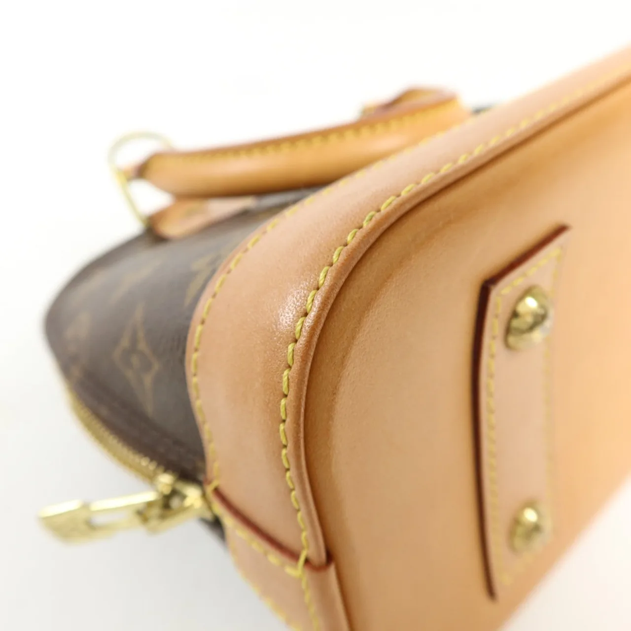 LOUIS VUITTON Alma M53152 兩用包 塗層帆布 棕色 / Brown 塗層帆布 中古品A - 縮圖 17