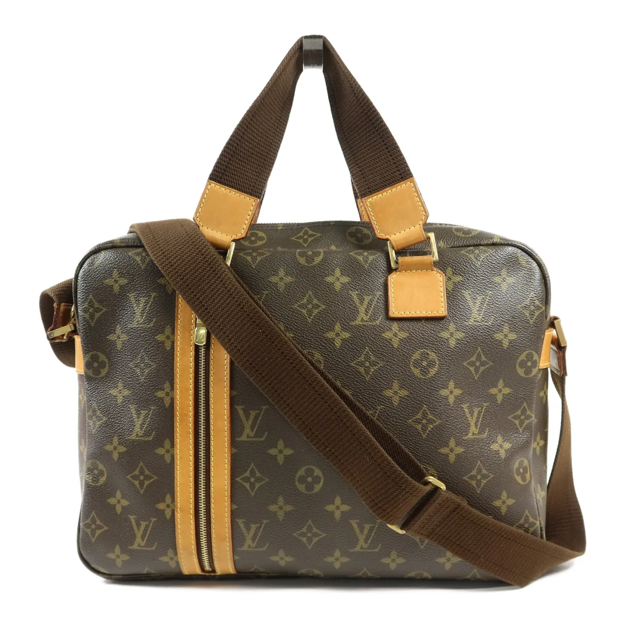 LOUIS VUITTON Sac Bosphore M40043 兩用包 塗層帆布 棕色 / Brown