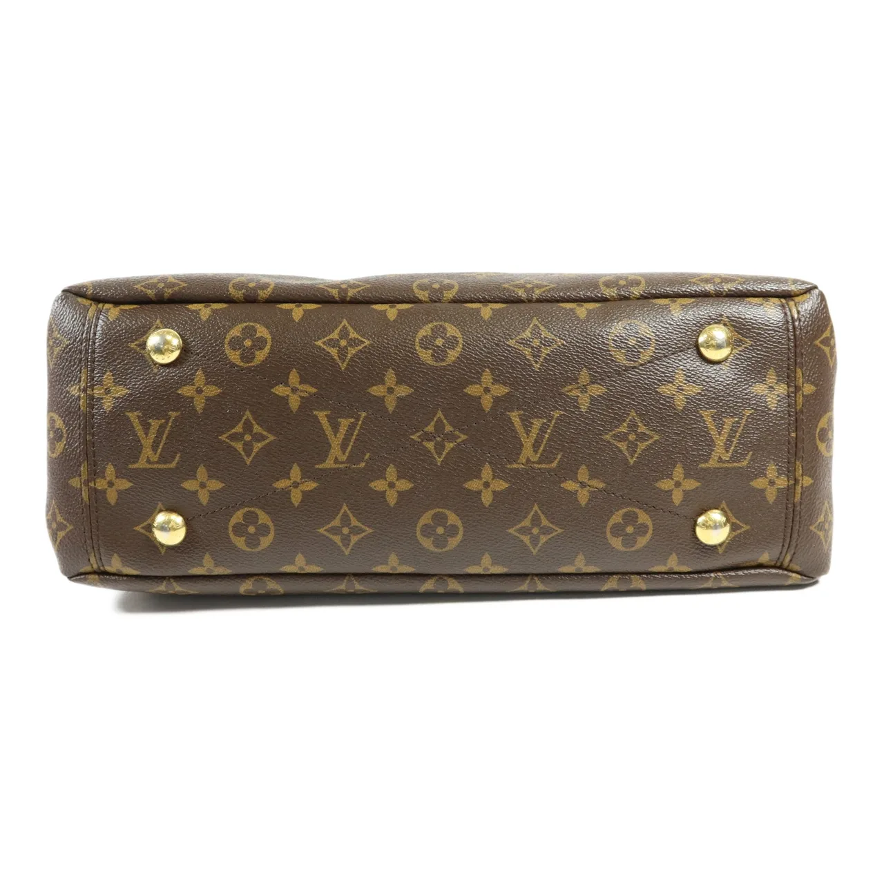 LOUIS VUITTON Pallas M41175 兩用包 塗層帆布 棕色 / Brown/Red 塗層帆布 中古品A - 縮圖 4