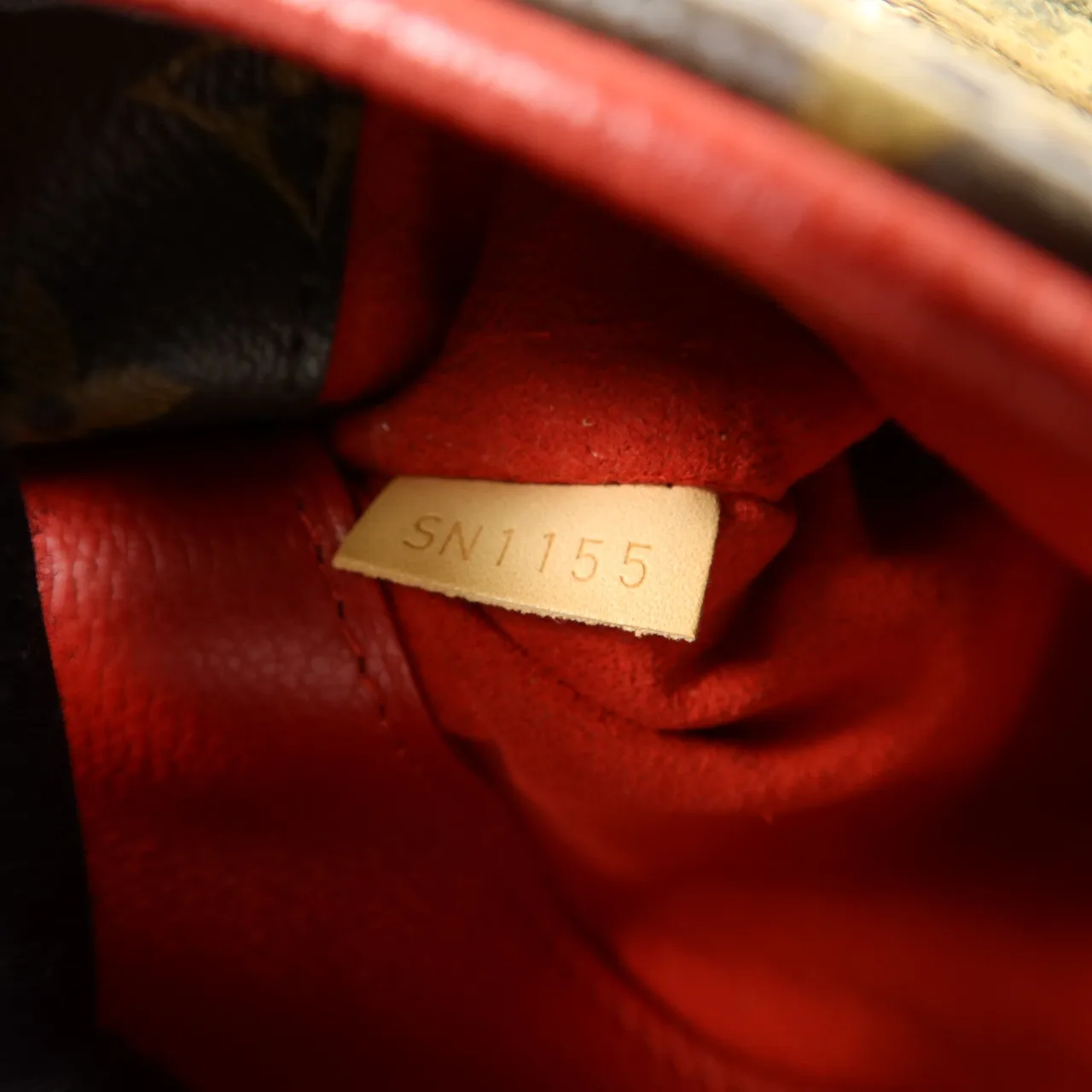 LOUIS VUITTON Pallas M41175 兩用包 塗層帆布 棕色 / Brown/Red 塗層帆布 中古品A - 縮圖 8