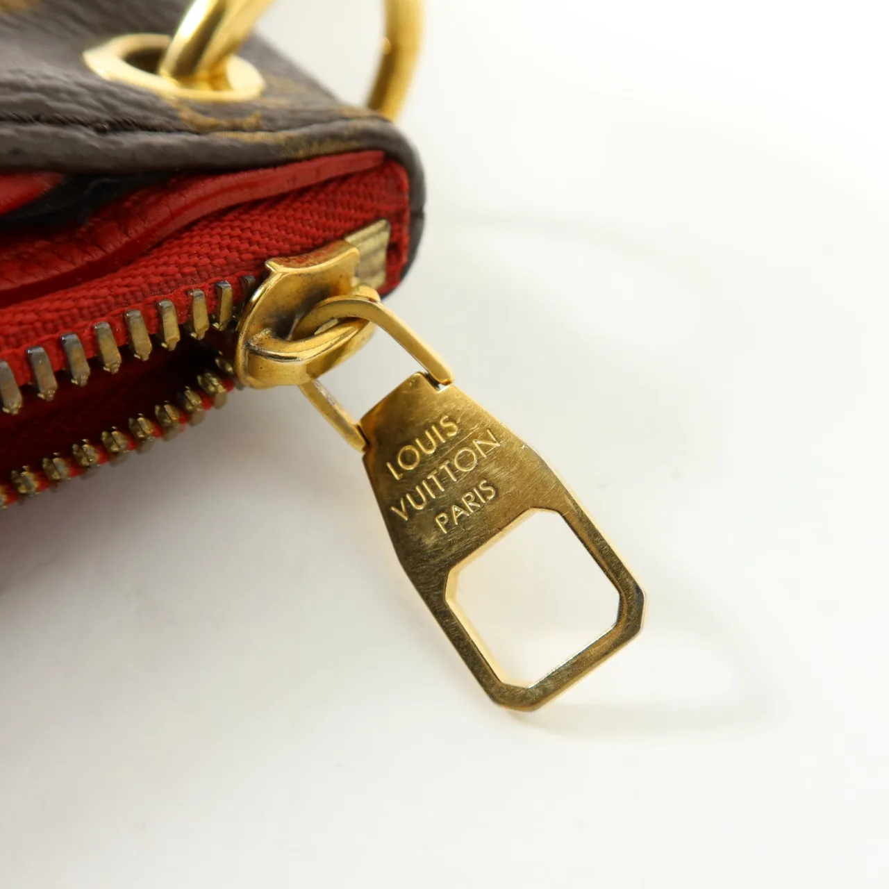 LOUIS VUITTON Pallas M41175 兩用包 塗層帆布 棕色 / Brown/Red 塗層帆布 中古品A - 縮圖 10