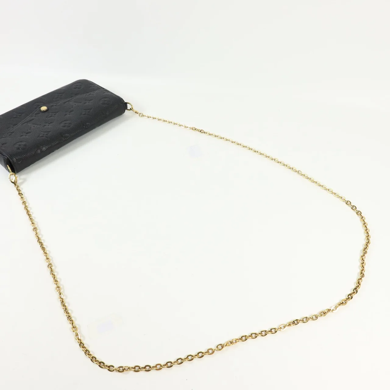 LOUIS VUITTON Felicie M82477 肩背包 牛皮 黑色 / Black 牛皮 中古品A - 縮圖 5