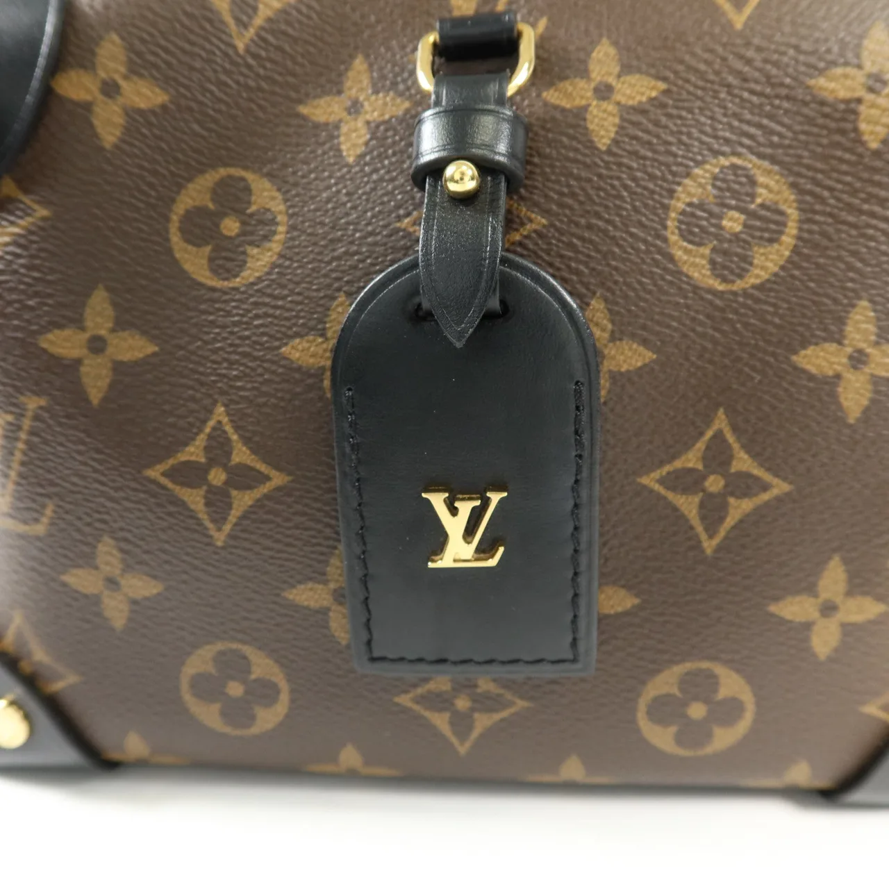 LOUIS VUITTON Petite Malle Souple M45571 兩用包 塗層帆布 棕色 / 黑色 / Brown 塗層帆布 中古品A - 縮圖 8