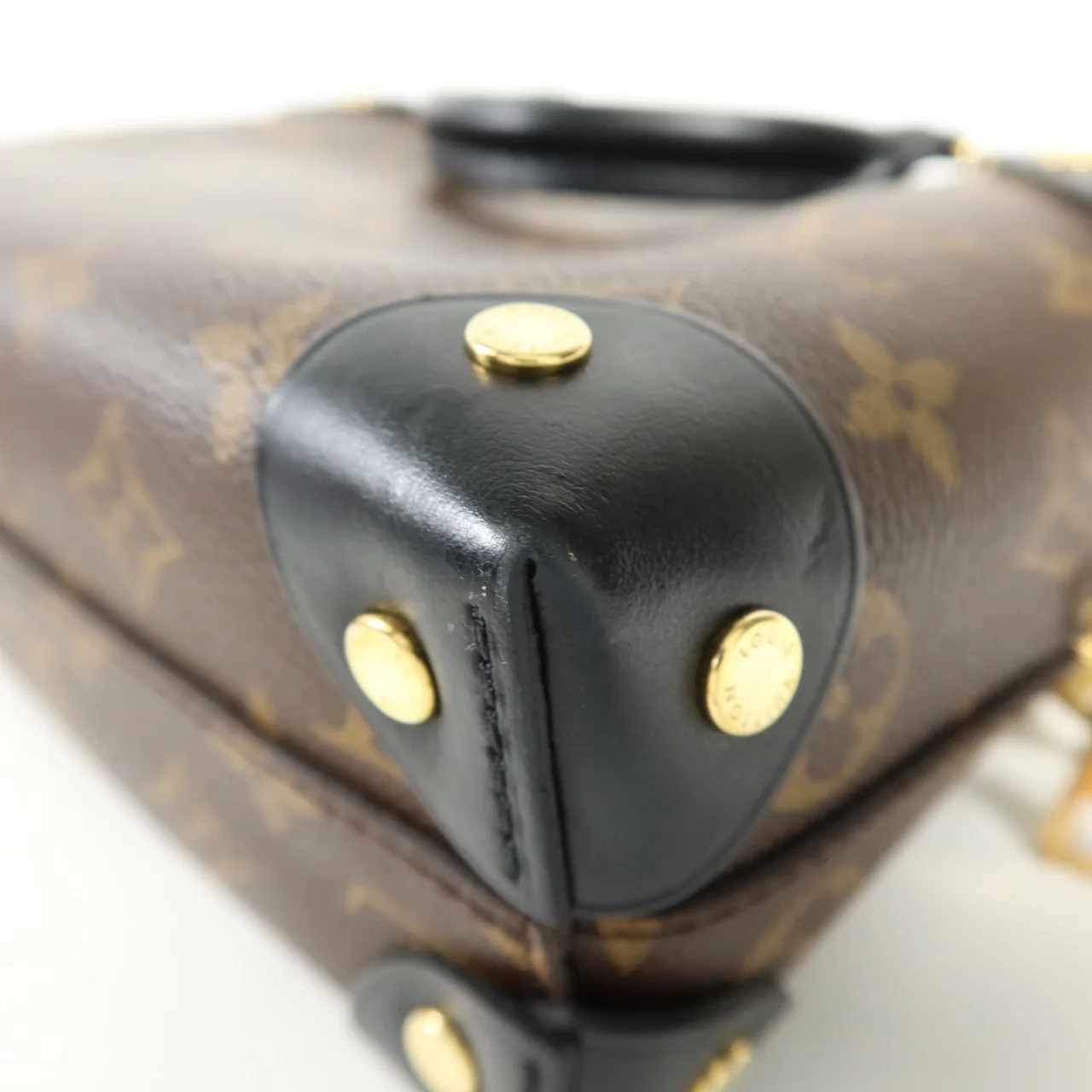 LOUIS VUITTON Petite Malle Souple M45571 兩用包 塗層帆布 棕色 / 黑色 / Brown 塗層帆布 中古品A - 縮圖 15