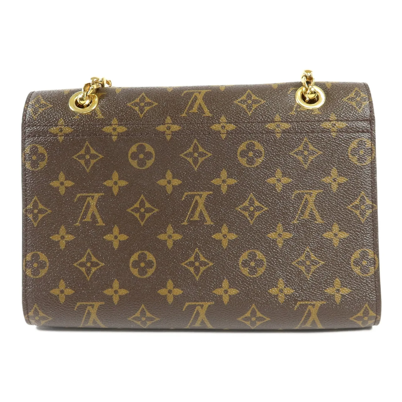 LOUIS VUITTON Victoire M41731 肩背包 塗層帆布 棕色 / 紅色 / Brown/Red 塗層帆布 中古品A - 縮圖 2