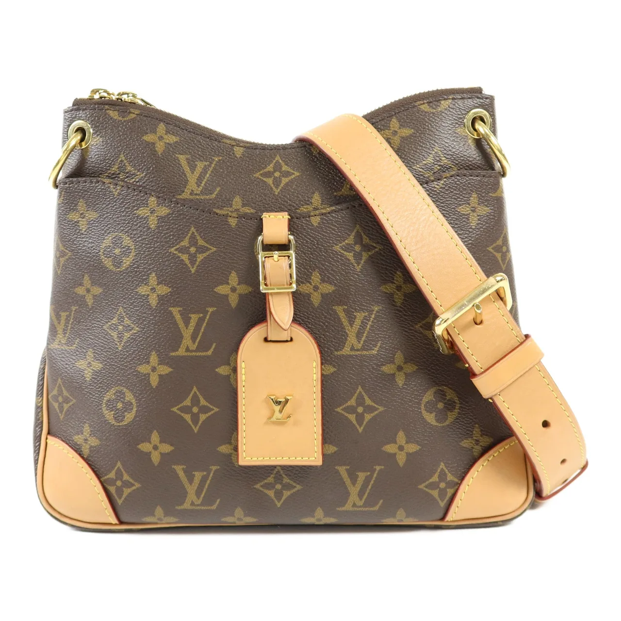 LOUIS VUITTON Odeon M45354 肩背包 塗層帆布 棕色 / Brown