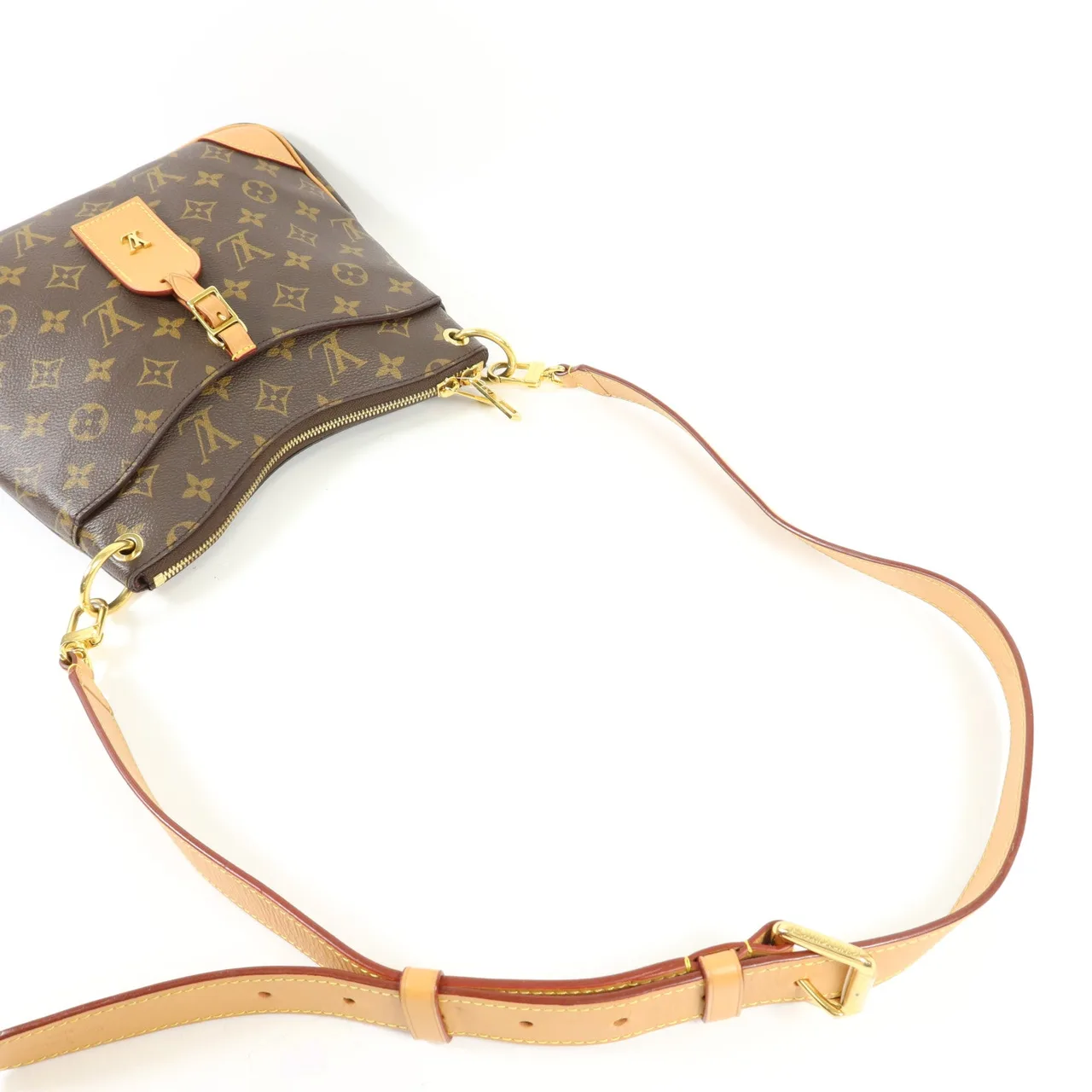 LOUIS VUITTON Odeon M45354 肩背包 塗層帆布 棕色 / Brown 塗層帆布 中古品A - 縮圖 5