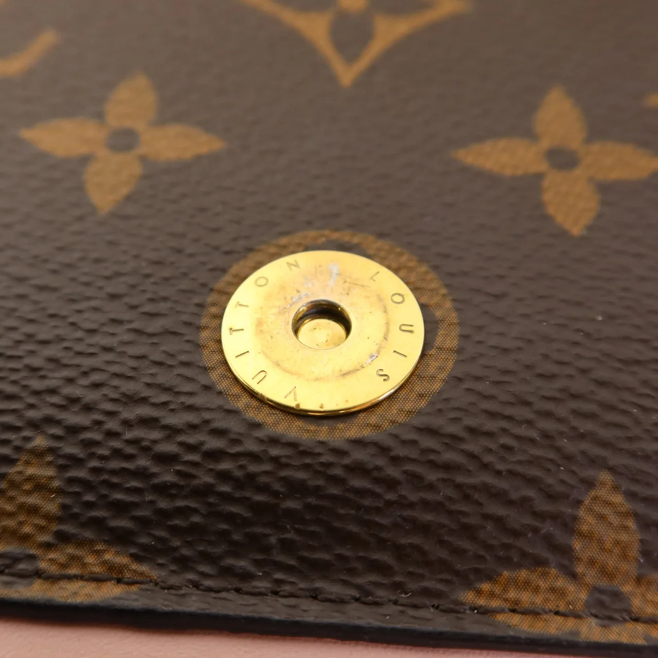 LOUIS VUITTON Flore Chain Wallet M67405 肩背包 塗層帆布 棕色 / 粉色 / Brown/Pink 塗層帆布 中古品A - 縮圖 12