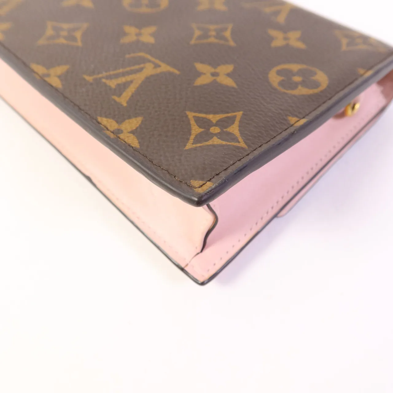LOUIS VUITTON Flore Chain Wallet M67405 肩背包 塗層帆布 棕色 / 粉色 / Brown/Pink 塗層帆布 中古品A - 縮圖 17