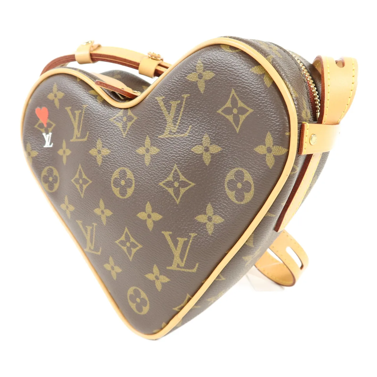 LOUIS VUITTON Game On Coeur M57456 肩背包 塗層帆布 棕色 / Brown 塗層帆布 中古品A - 縮圖 3