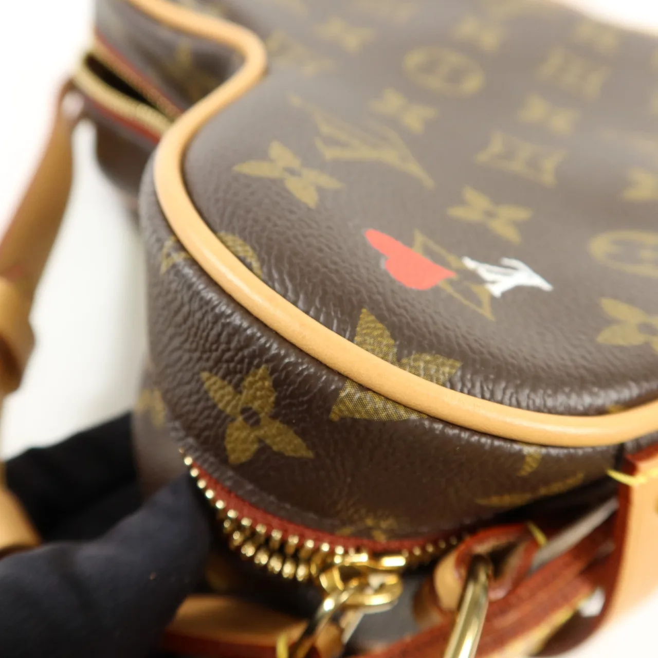 LOUIS VUITTON Game On Coeur M57456 肩背包 塗層帆布 棕色 / Brown 塗層帆布 中古品A - 縮圖 15