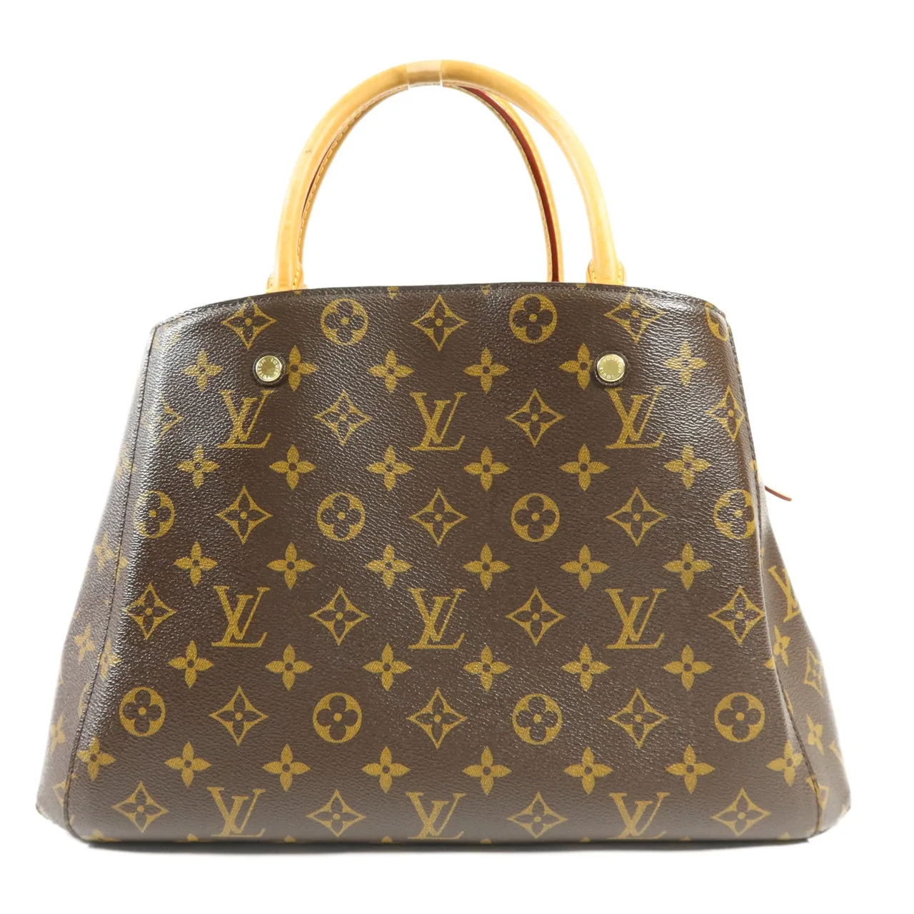 LOUIS VUITTON Montaigne M41056 兩用包 塗層帆布 棕色 / Brown 塗層帆布 中古品A - 縮圖 2