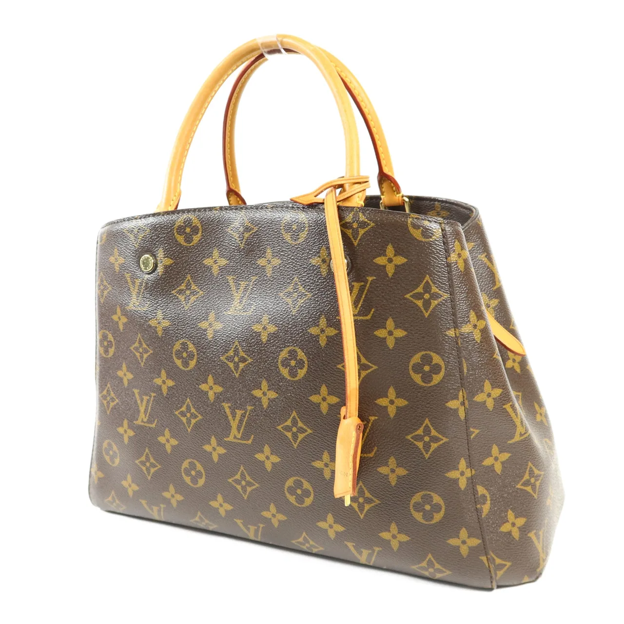 LOUIS VUITTON Montaigne M41056 兩用包 塗層帆布 棕色 / Brown 塗層帆布 中古品A - 縮圖 3