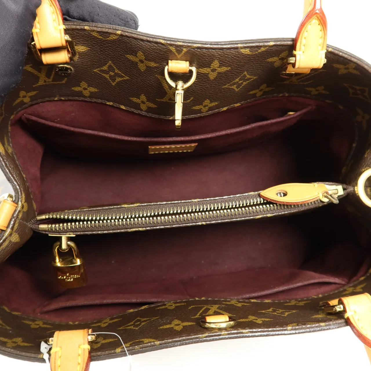 LOUIS VUITTON Montaigne M41056 兩用包 塗層帆布 棕色 / Brown 塗層帆布 中古品A - 縮圖 6