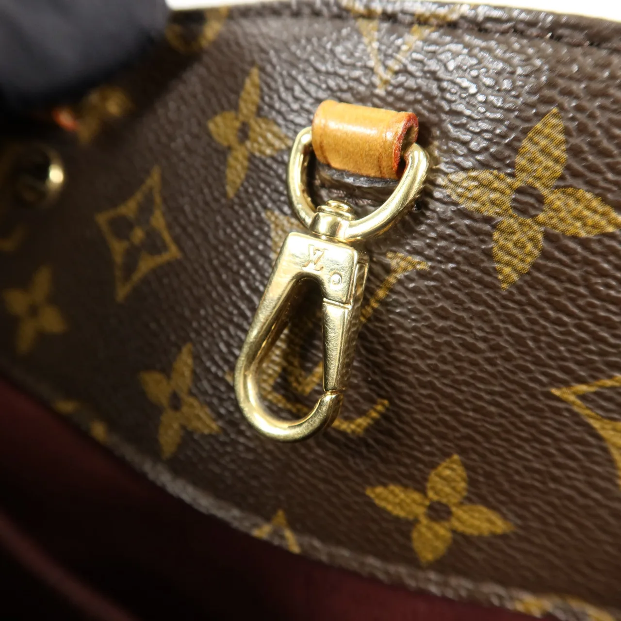 LOUIS VUITTON Montaigne M41056 兩用包 塗層帆布 棕色 / Brown 塗層帆布 中古品A - 縮圖 9