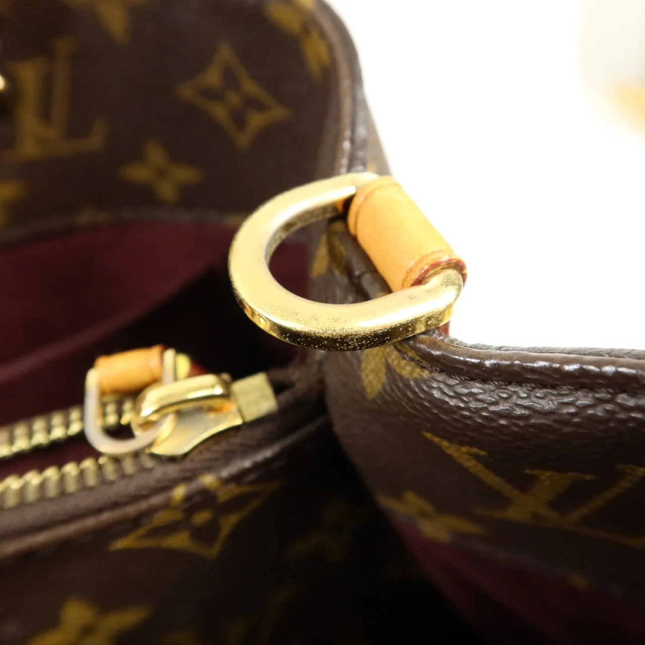 LOUIS VUITTON Montaigne M41056 兩用包 塗層帆布 棕色 / Brown 塗層帆布 中古品A - 縮圖 10