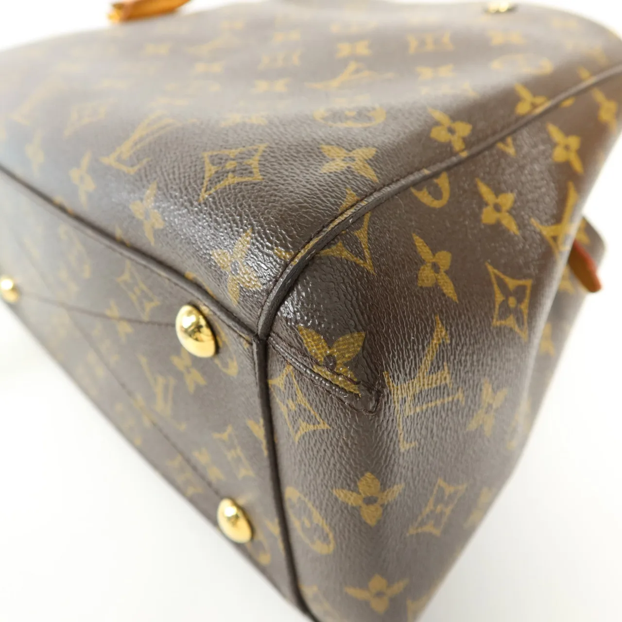 LOUIS VUITTON Montaigne M41056 兩用包 塗層帆布 棕色 / Brown 塗層帆布 中古品A - 縮圖 14