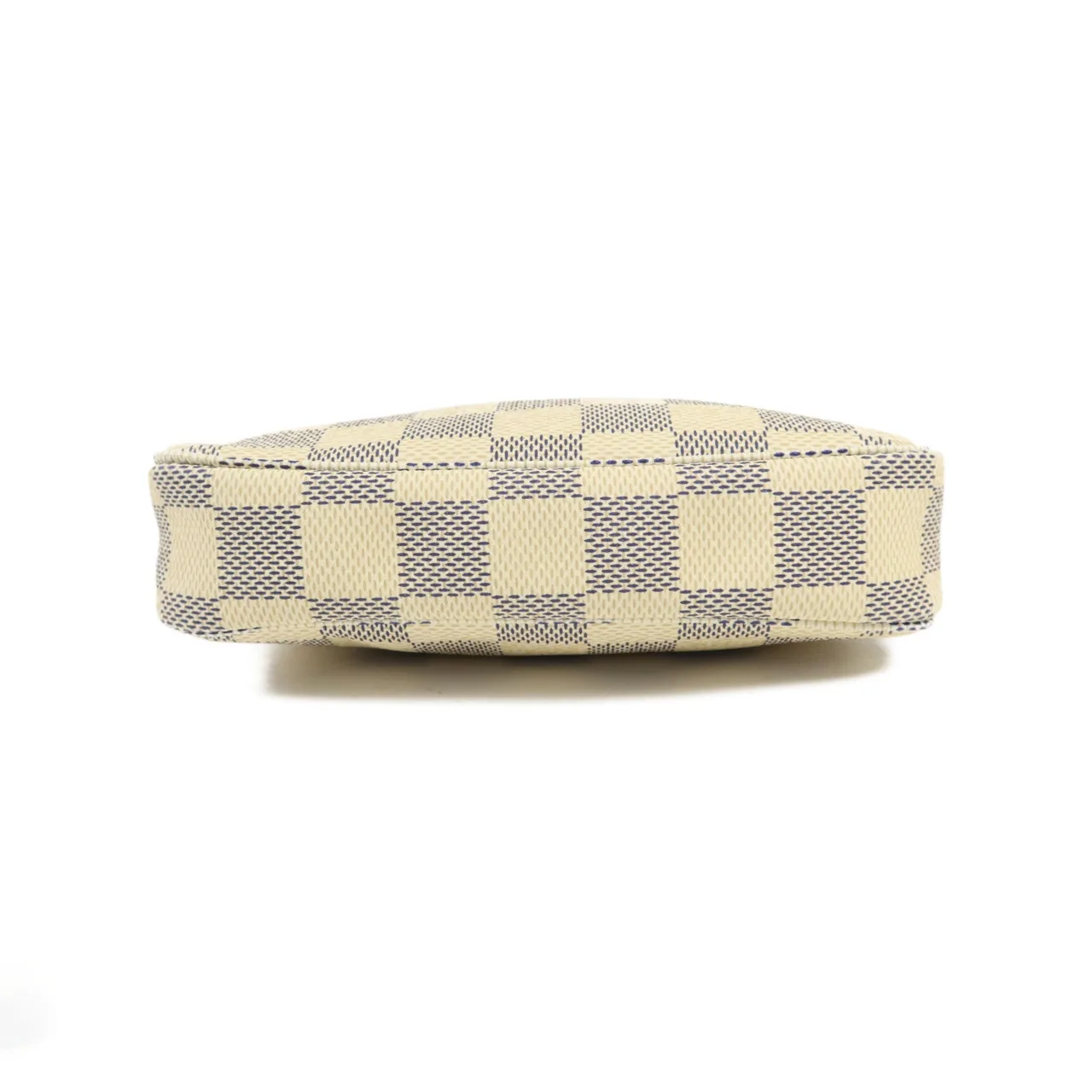 LOUIS VUITTON Mini Pochette Accessories N58010 化妝箱包 塗層帆布 白色 / White/Grey 塗層帆布 中古品A - 縮圖 4