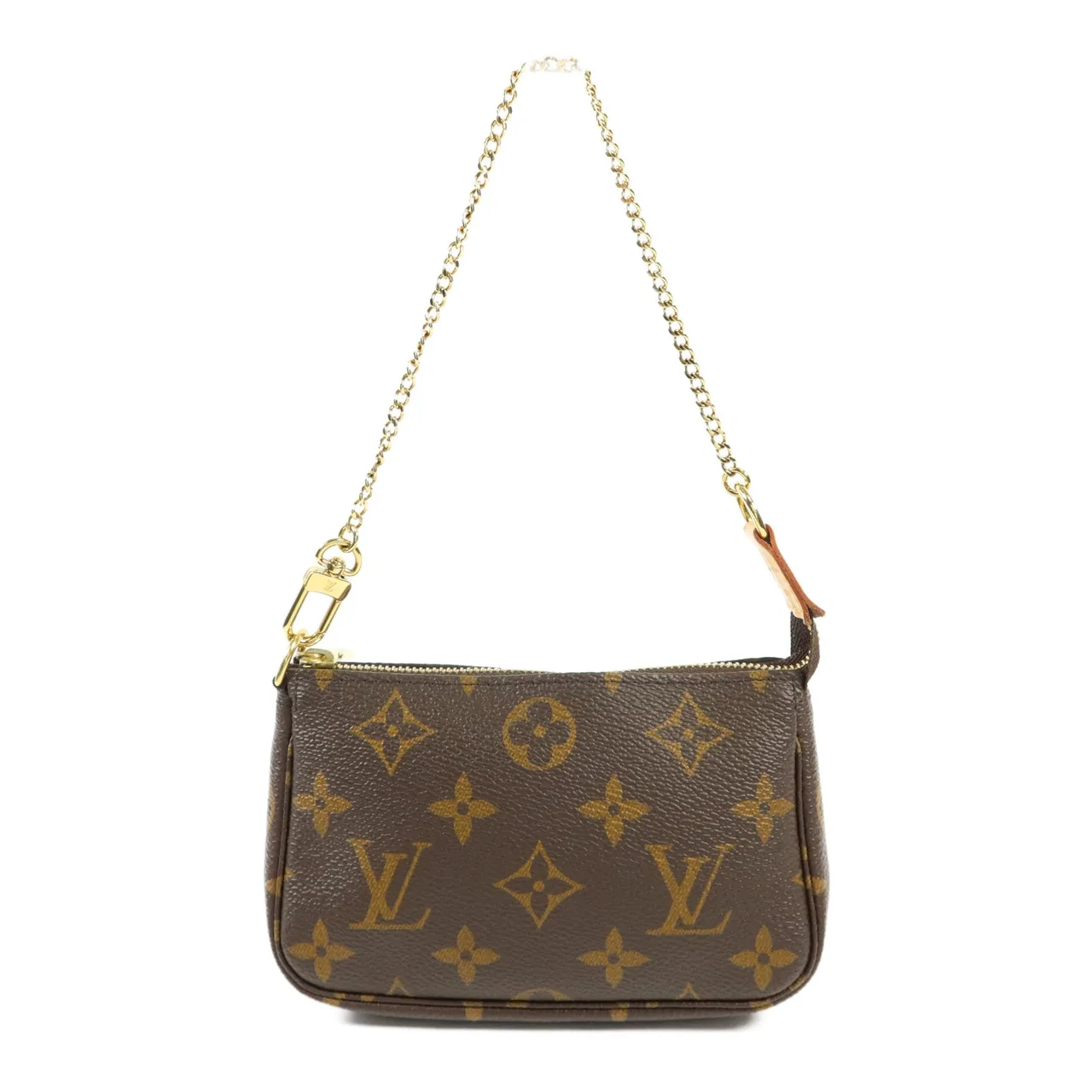 LOUIS VUITTON Pochette Accessoires M58009 化妝箱包 塗層帆布 棕色 / Brown