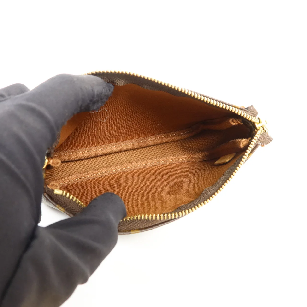 LOUIS VUITTON Pochette Accessoires M58009 化妝箱包 塗層帆布 棕色 / Brown 塗層帆布 中古品A - 縮圖 6