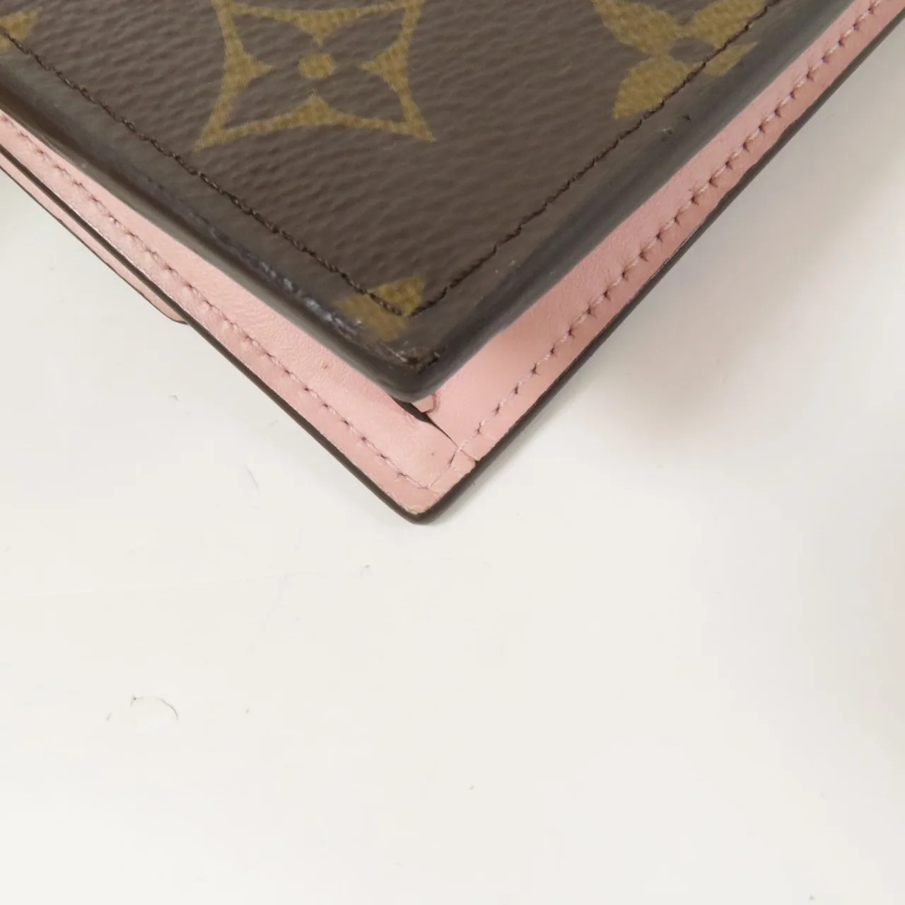 LOUIS VUITTON Flore Chain Wallet M67405 肩背包 塗層帆布 棕色 / 粉色 / Brown/Pink 塗層帆布 中古品A - 縮圖 12